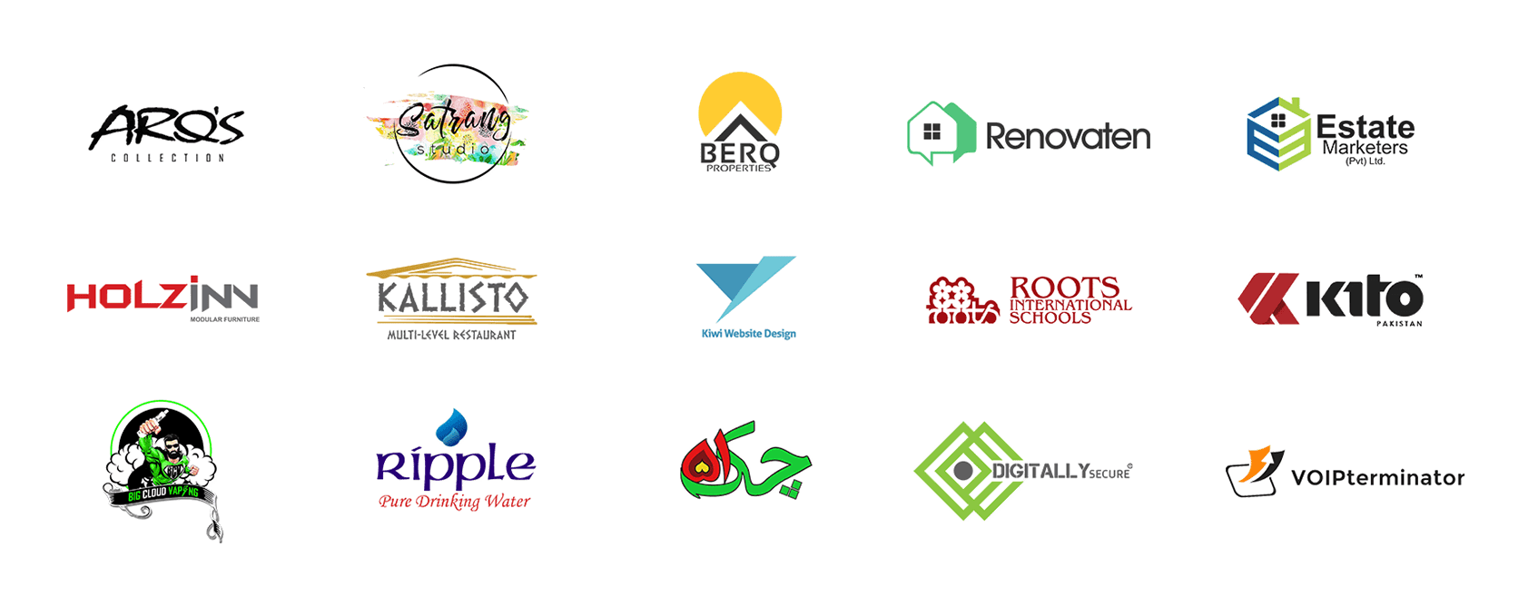 Digitally Up Client Logos - About Us